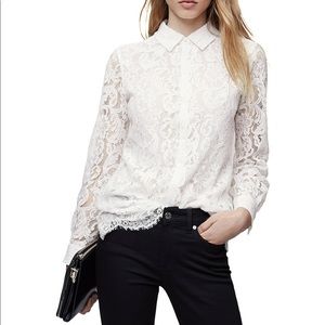 White lace blouse